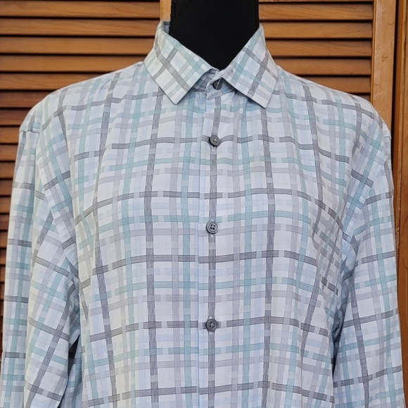 EUC Alfani Men's Button-Down Shirt Size Large - Picture 2 of 12